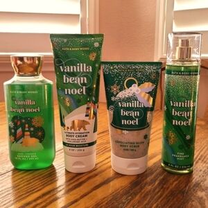 🛍BOGO 50% OFF🎄🧴NWT‼️ Bath & Body Works "Vanilla Bean Noel" 4-piece Collection